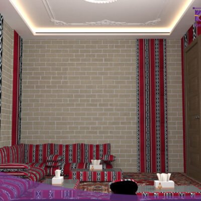 تصميم داخلي غرفة بيت شعر مقاس 3×3