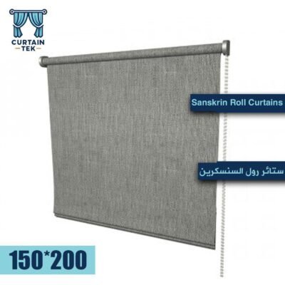 ستائر رول السنسكرين شفاف مقاس 150x200